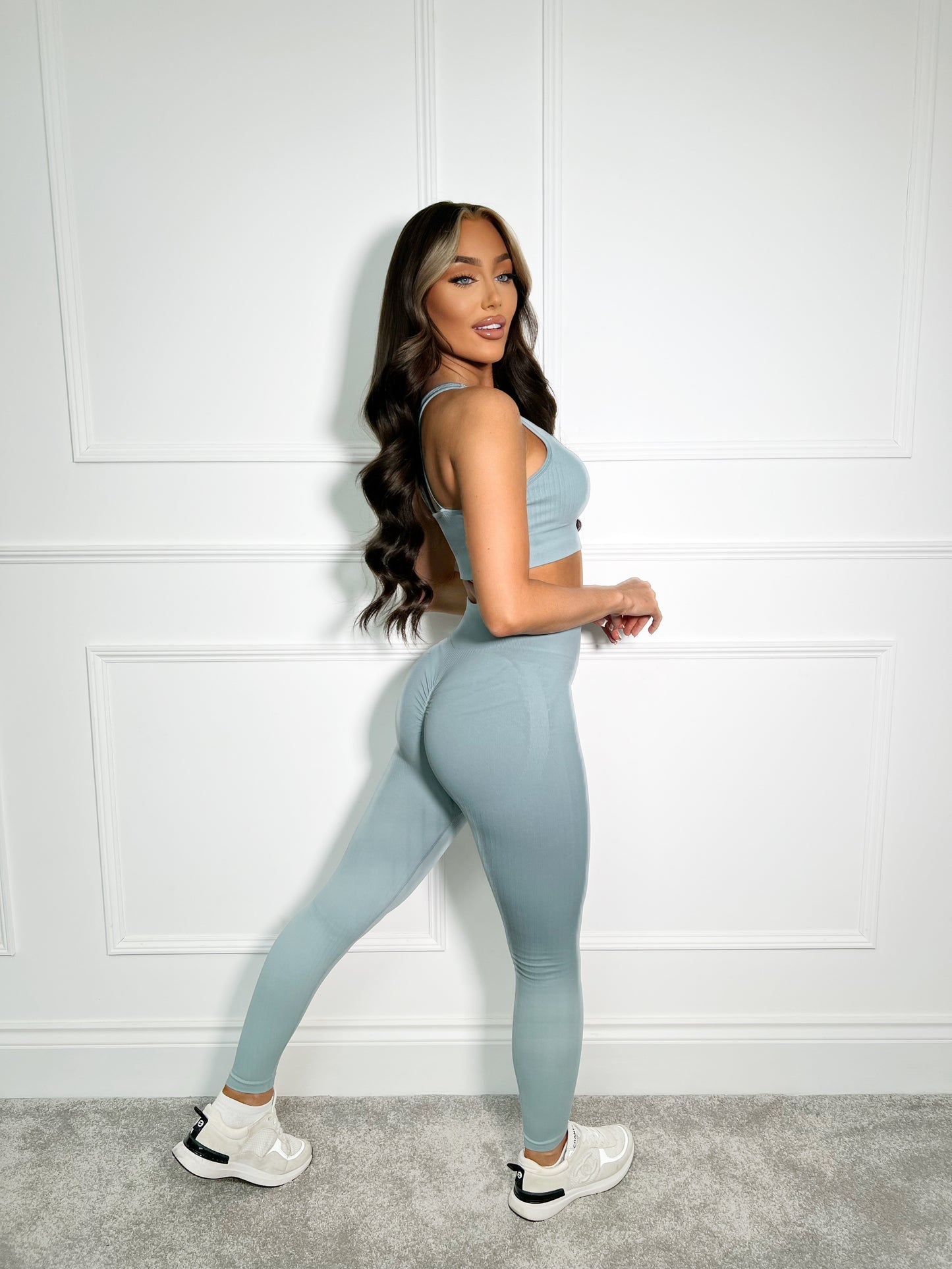 Vibe Active Contour Leggings - Light Jade
