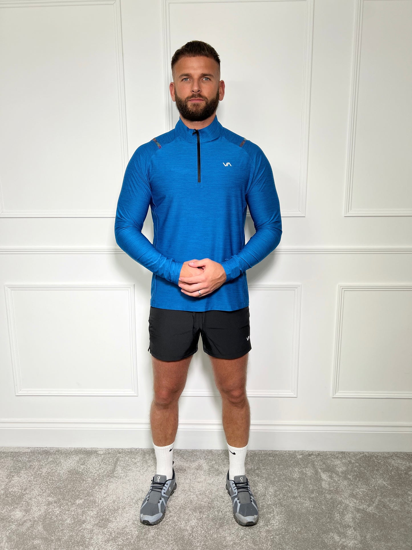 Vibe Active Elite Long Sleeve 1/4 Zip Top - Blue
